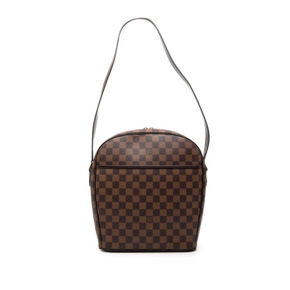 Louis Vuitton Damier Ebene Ipanema GM Shoulder Bag Brown